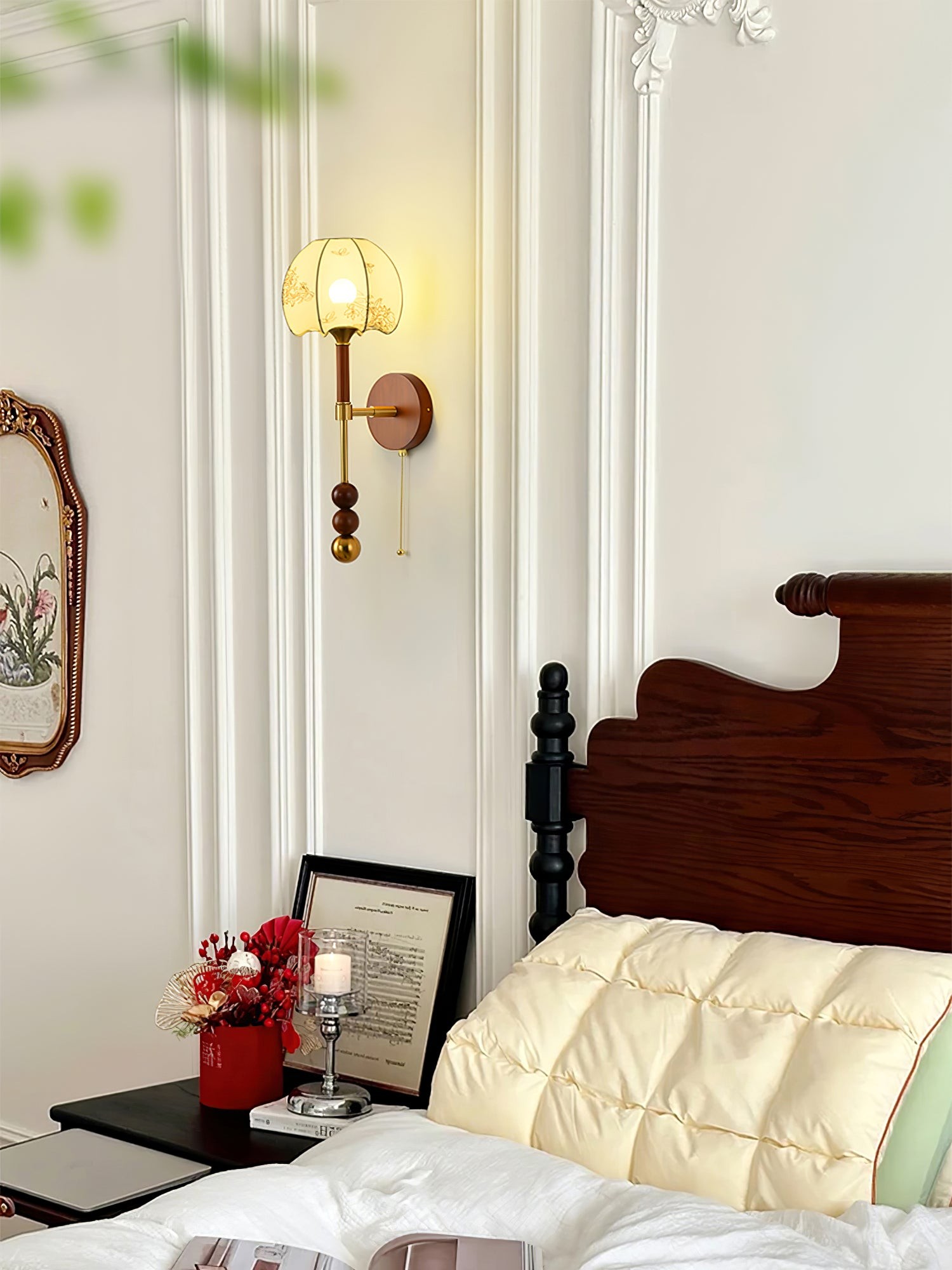 Retro Solid Wood Series Wall Lamp K638