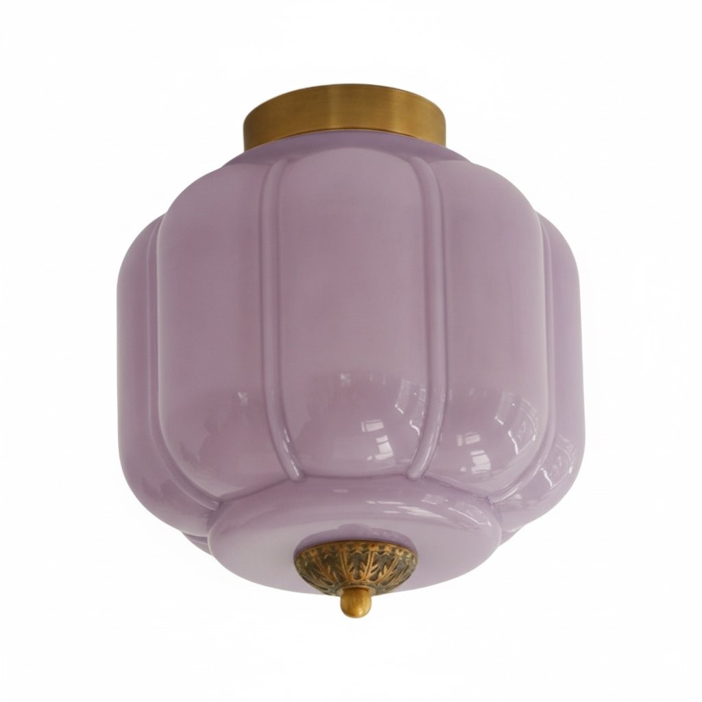 Eloise Vintage Lantern Style Ceiling Light – Elegant Glass Shade Fixture for Hallway K1137