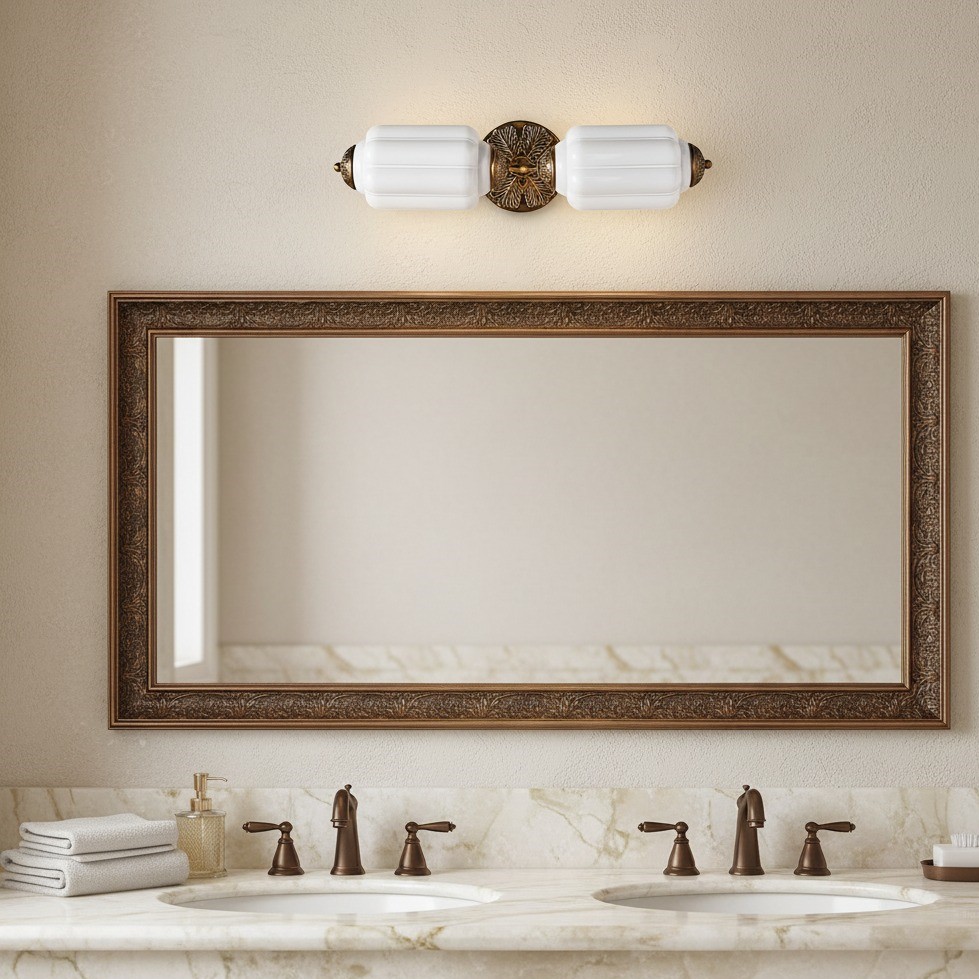 Eloise Pumkin Glass Vanity Sconce K864