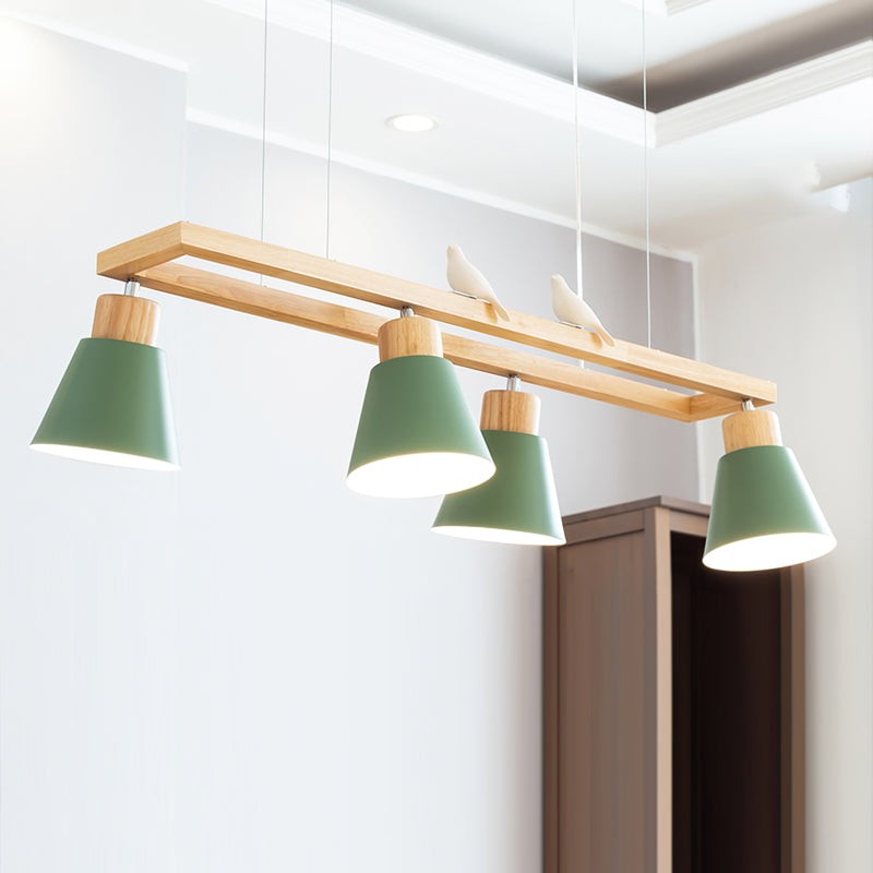 Cone Wood Chandelier K1001