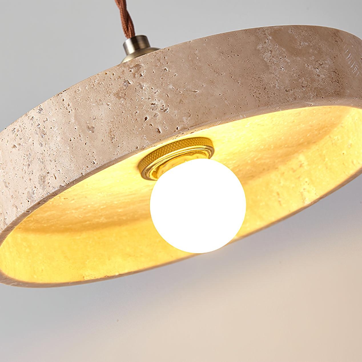 Alagusmo Minimalist Travertine Pendant Light D892