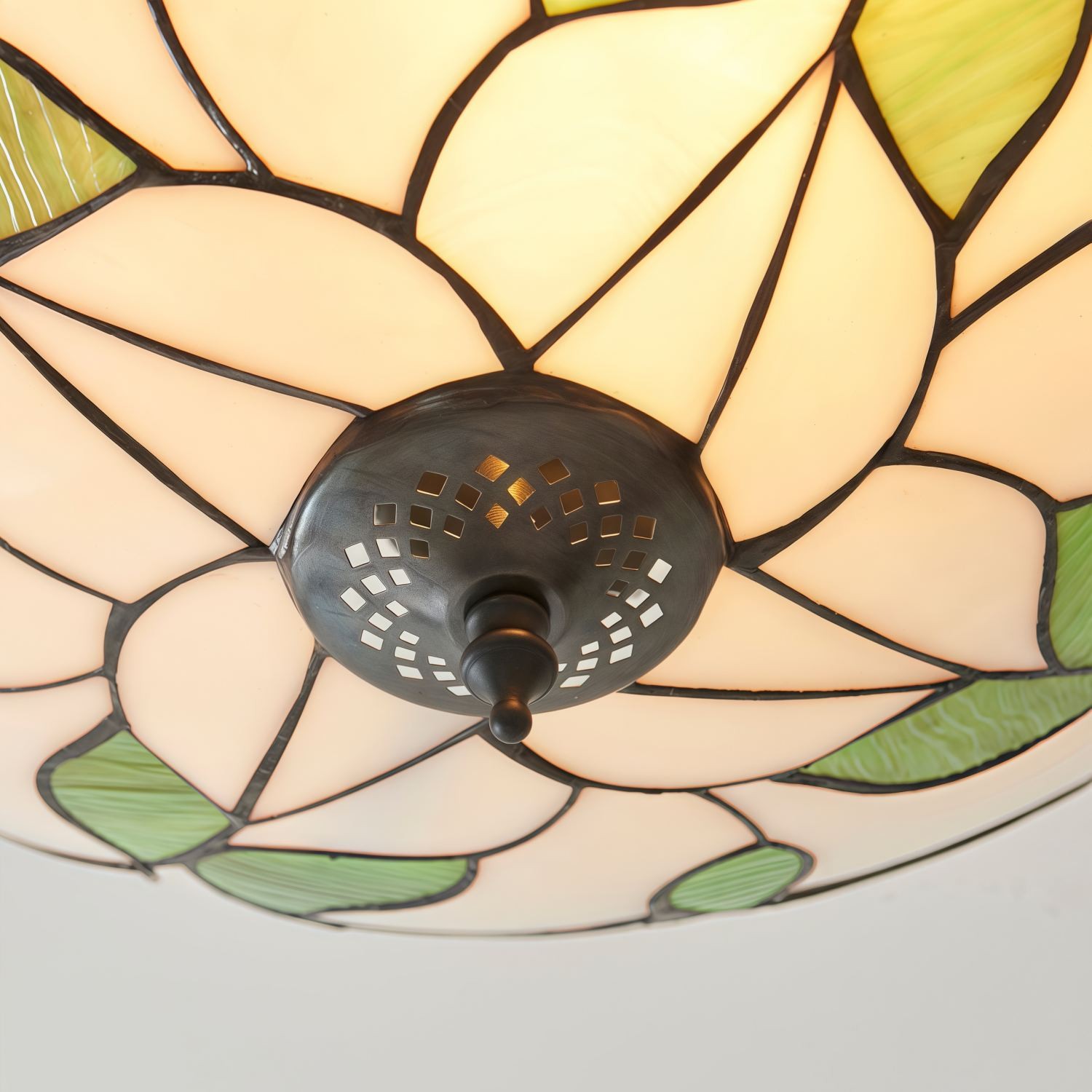 TF Botanica Floral Glass Ceiling & Pendant Lighting - Art Glass Style Fixture for Rooms K1942
