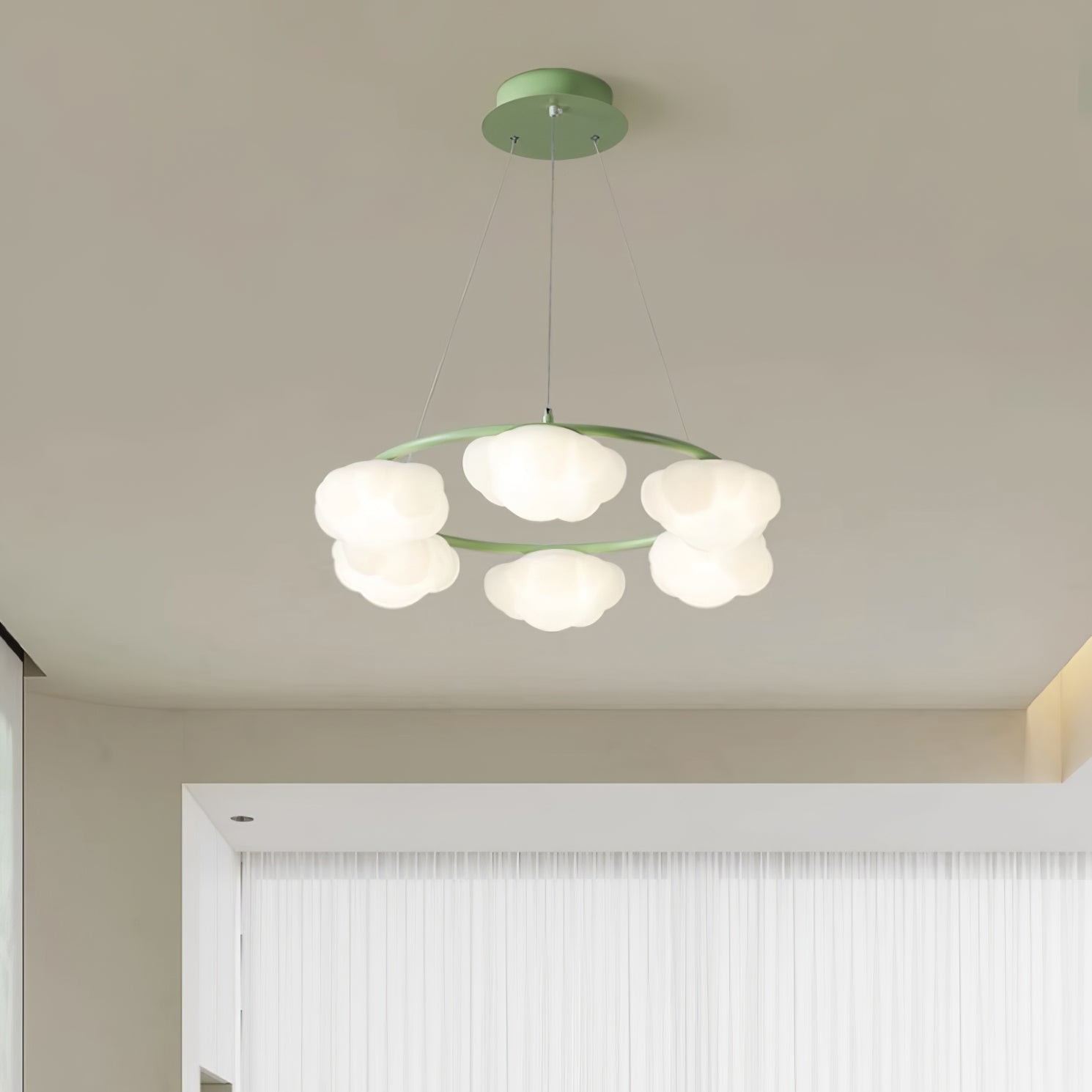 Cream Style Creative Personality Clouds Chandelier K696