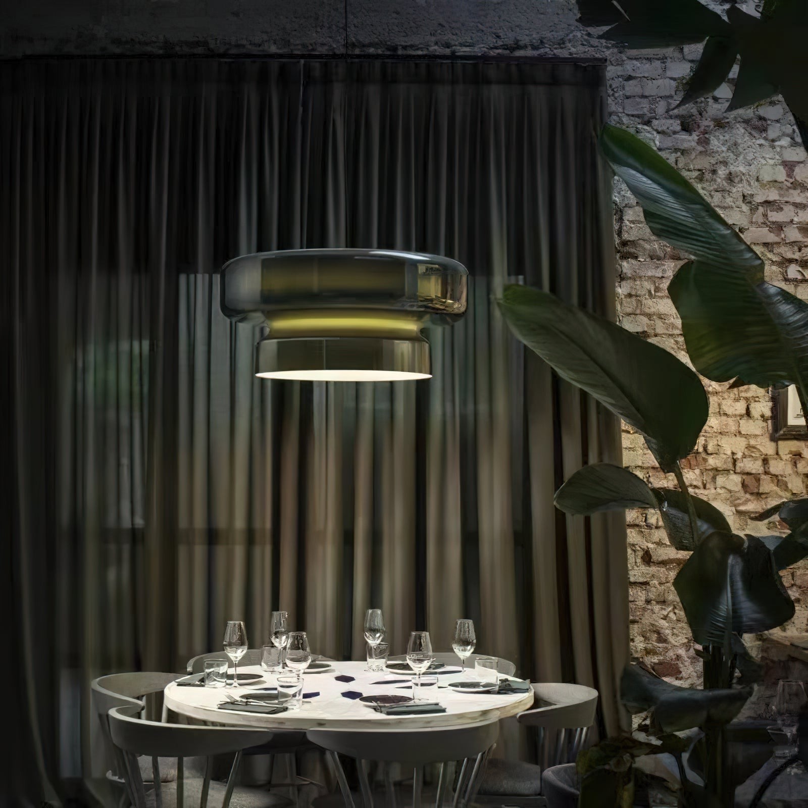 Bohemian Style Minimalist Glass Pendant Lamp K266