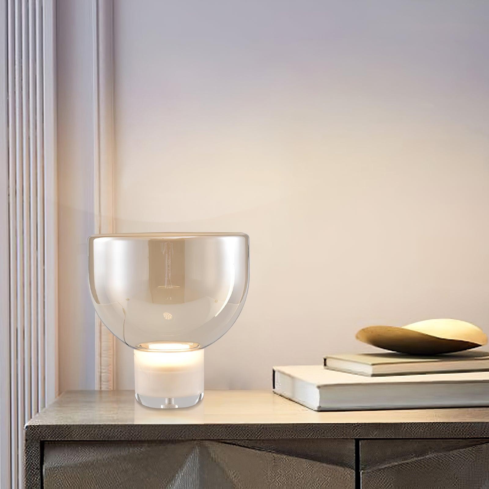 Nordic Simple Modern Luxury Glass Table Lamp For Study Room K220