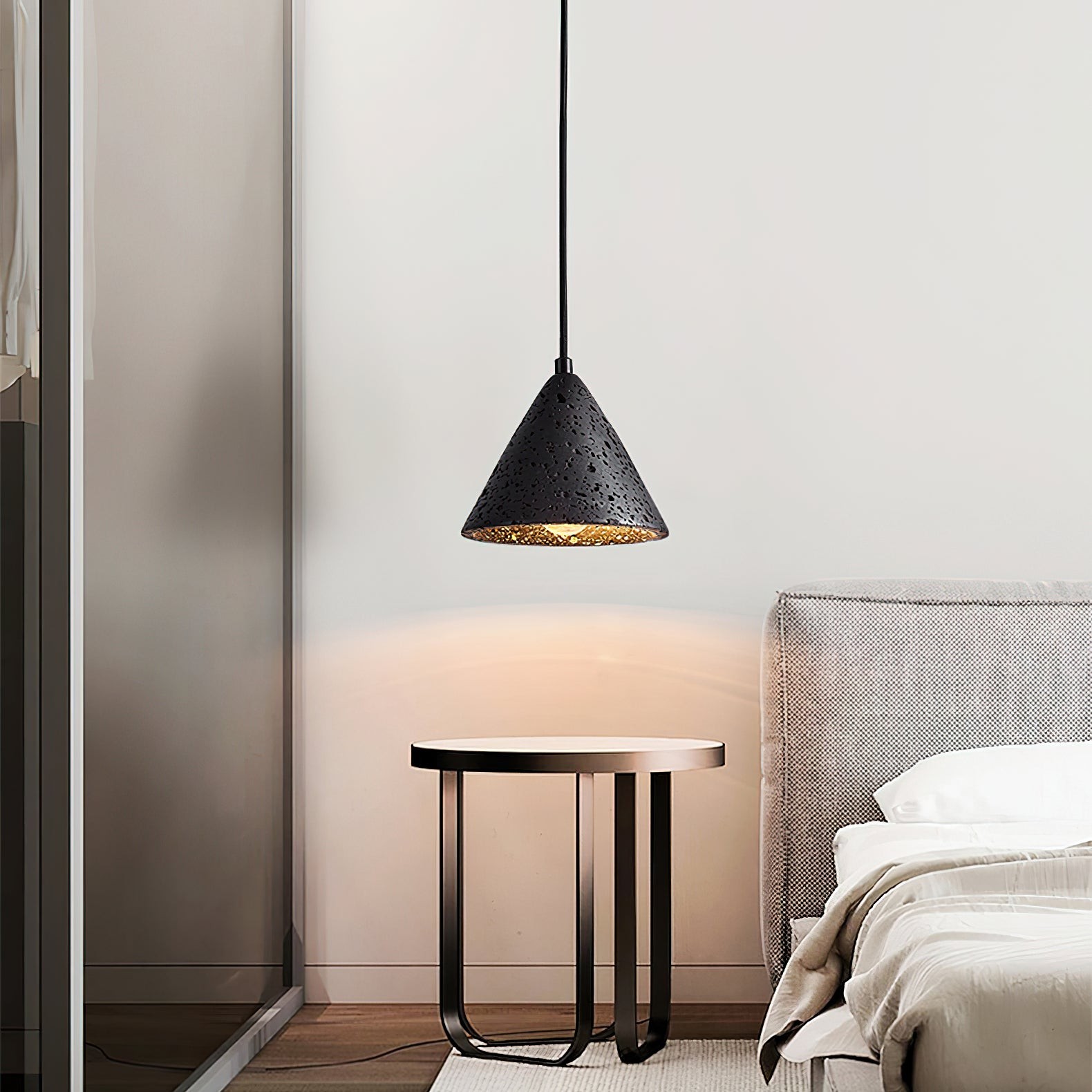 Wabi-Sabi Style Creative Travertine Pendant Light K690