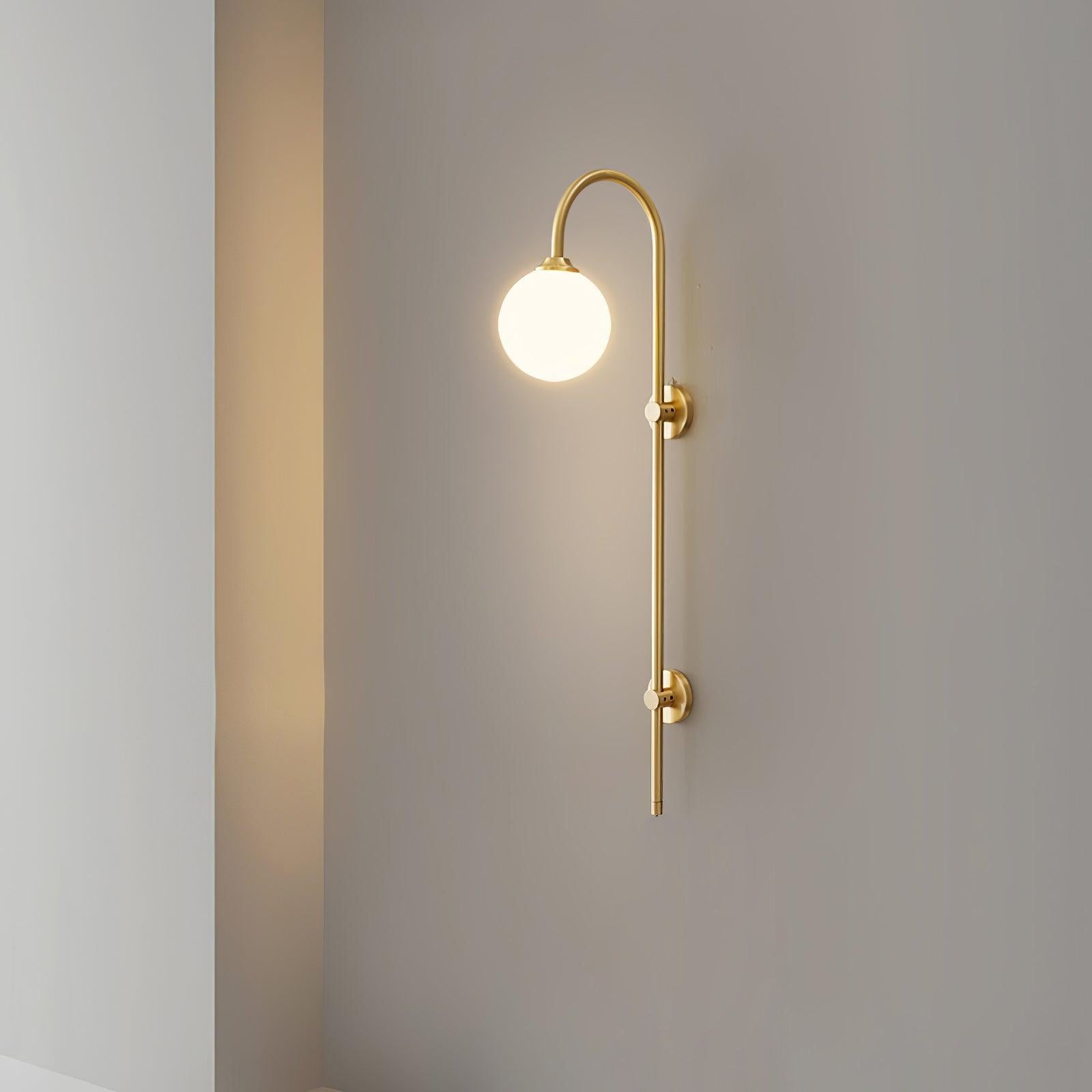 Globe Brass Wall Sconce K410