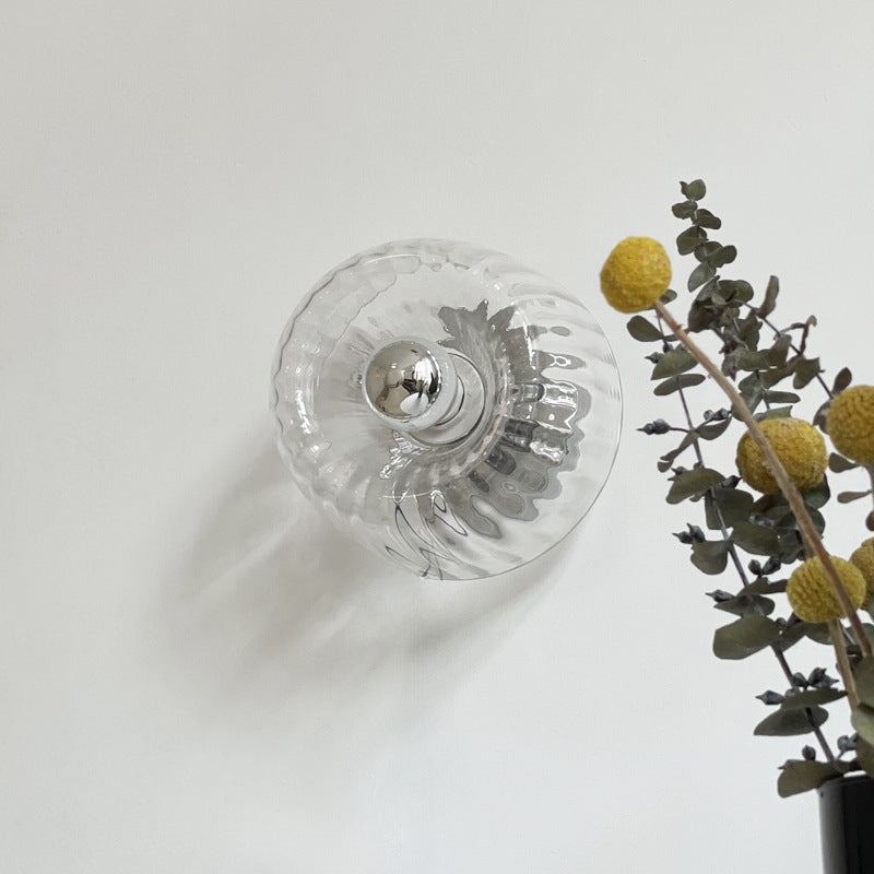 Clara Rays Contemporary Brass Glass Ceiling Light D951