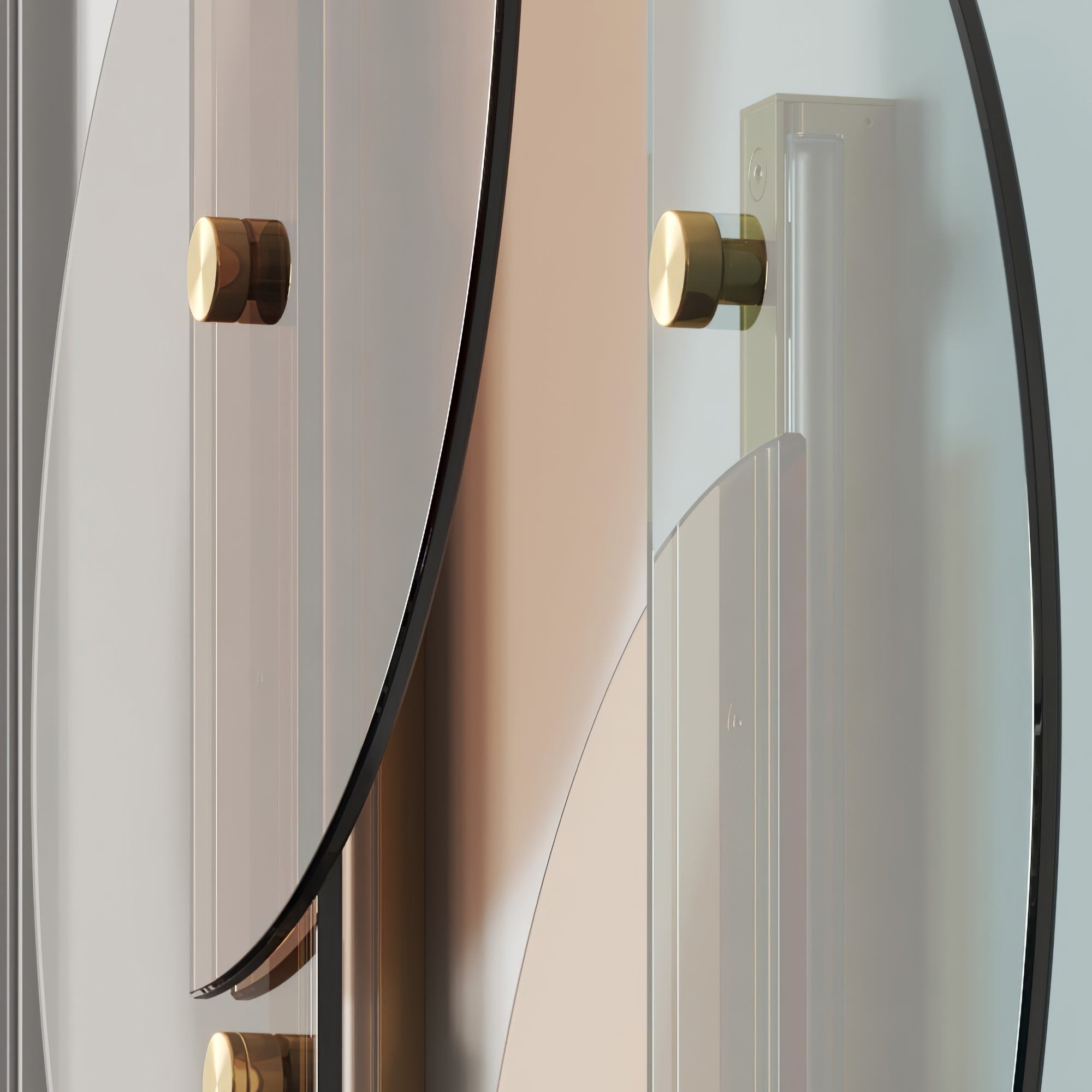 Simple Fan-Shaped Glass Arc Wall Lamp K575