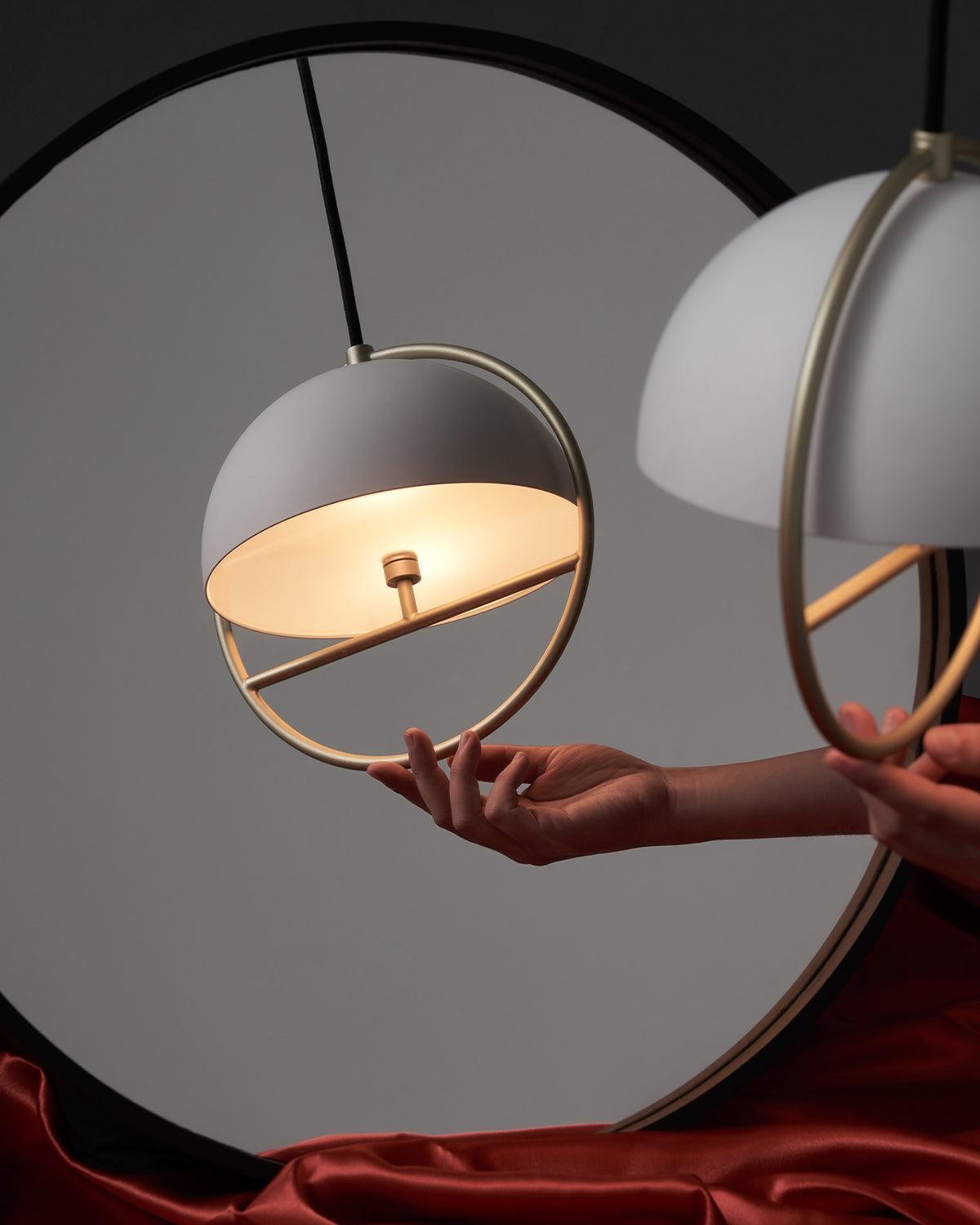 Nordic Hemispherical Ring Metal Pendant Lamp K426
