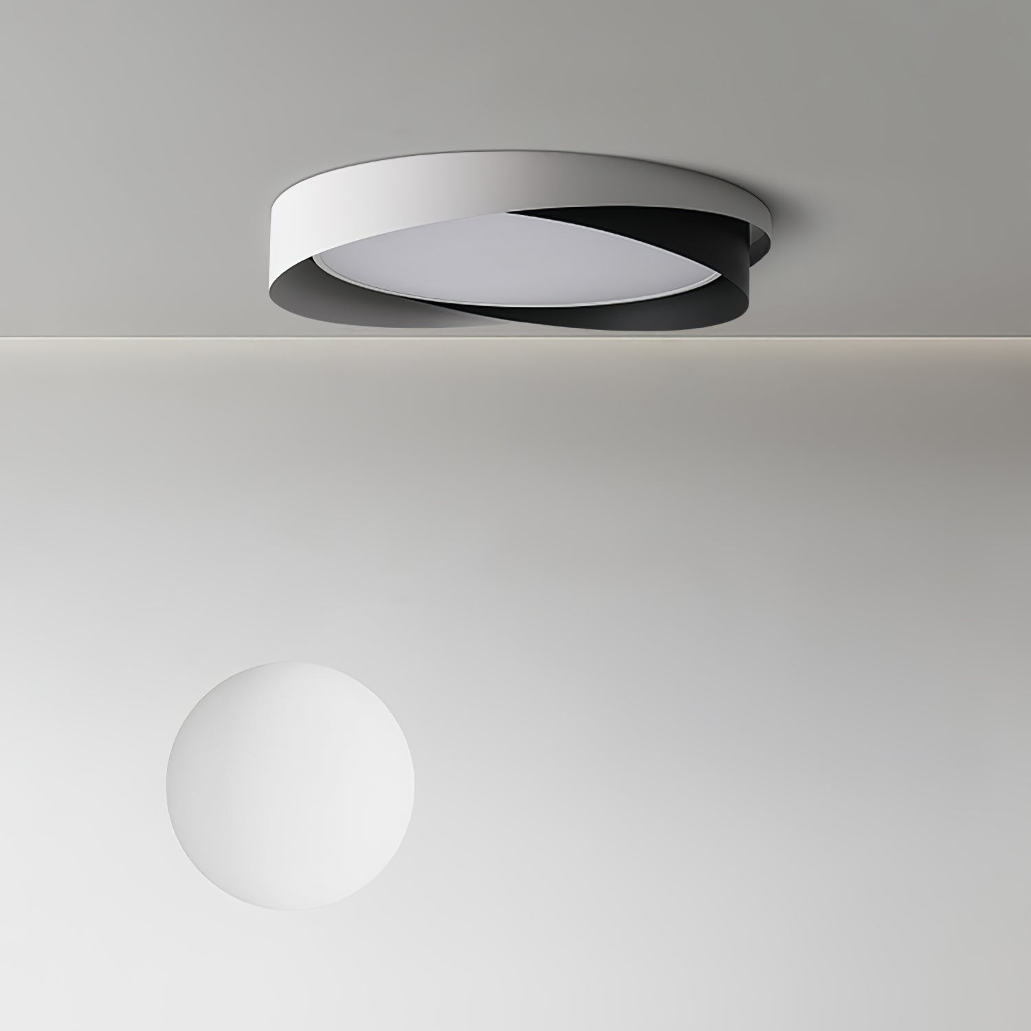 Nordic Style Modern Minimalist Wave Pattern Ceiling Lamp K611