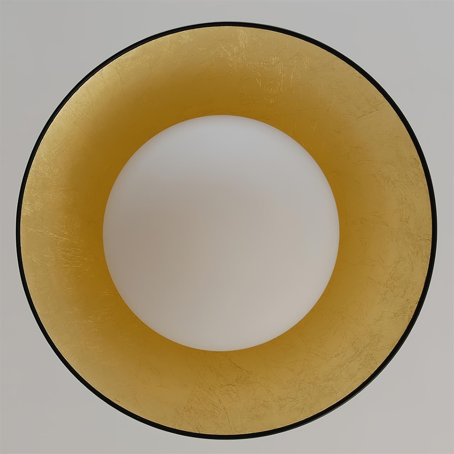 French Retro Flying Saucer Bowl Ceiling Light K502