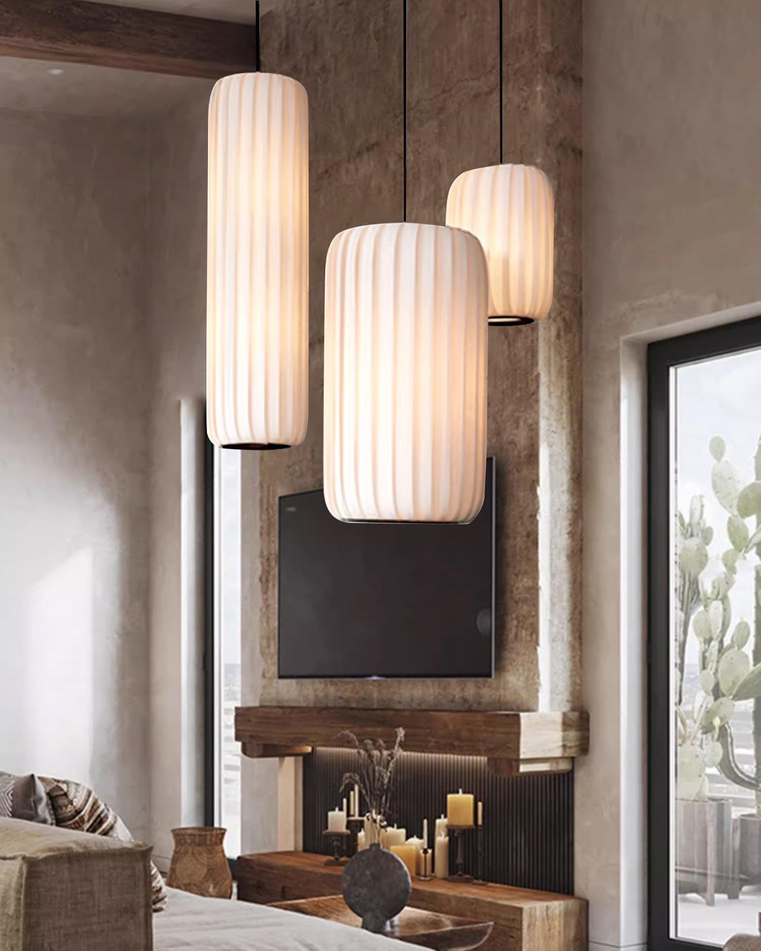Scandinavian Minimalist Fabric Pendant Lamp K643