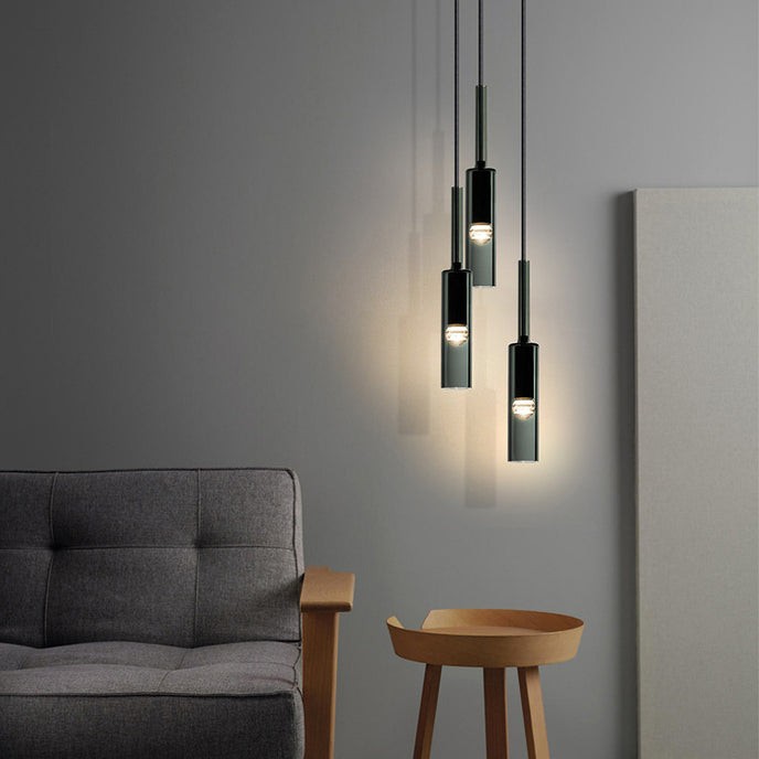 Modern Cylindrical Glass Pendant Light K855