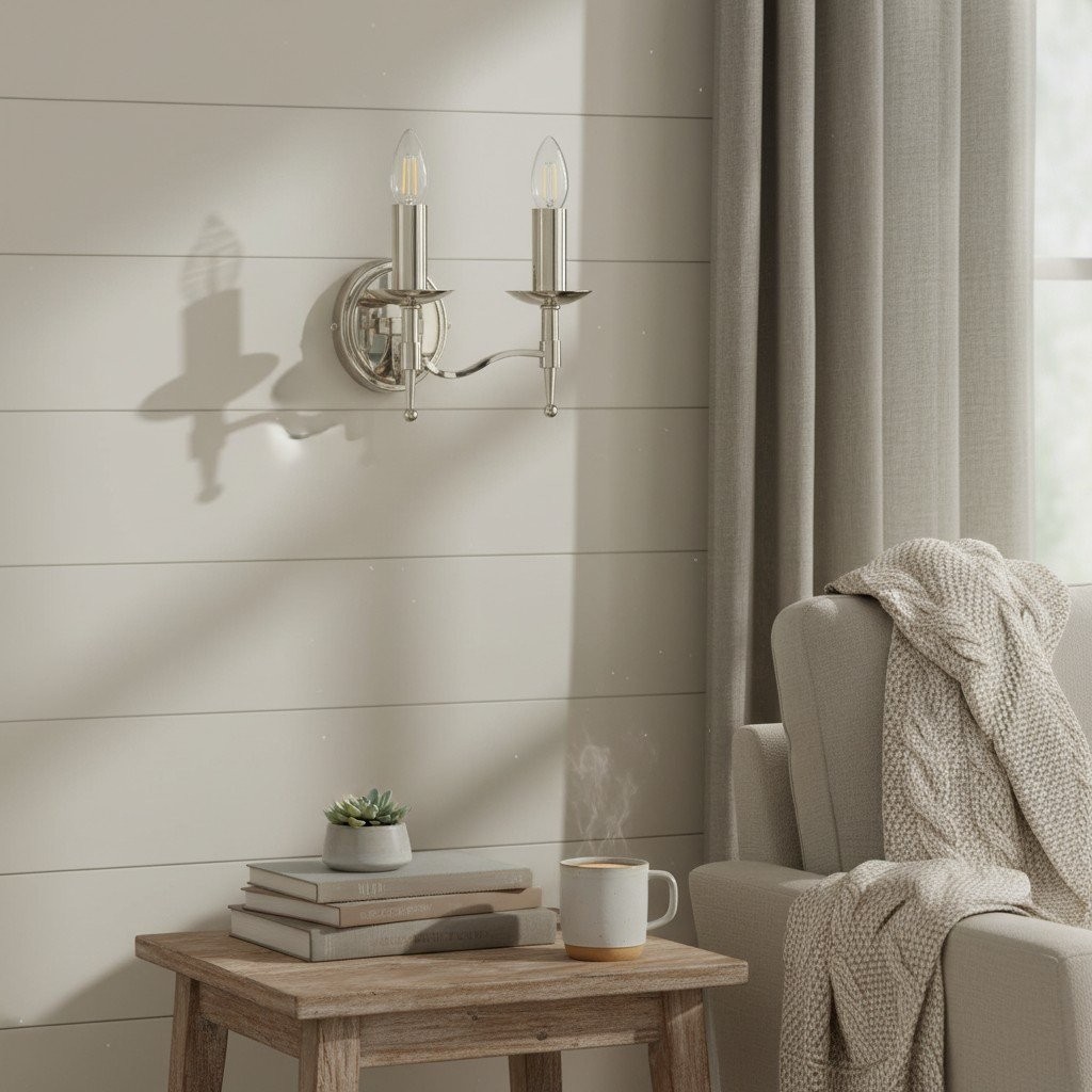 Tela Classic Wall Sconce Metal Wall Light - Elegant Wall Sconce Ideal for Hallway K1793