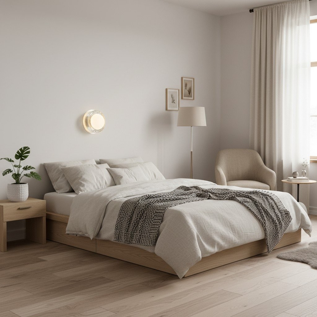 Vellaro Minimalist Round or Square Wall Light - Stylish Lighting for Kitchen and Office K1646