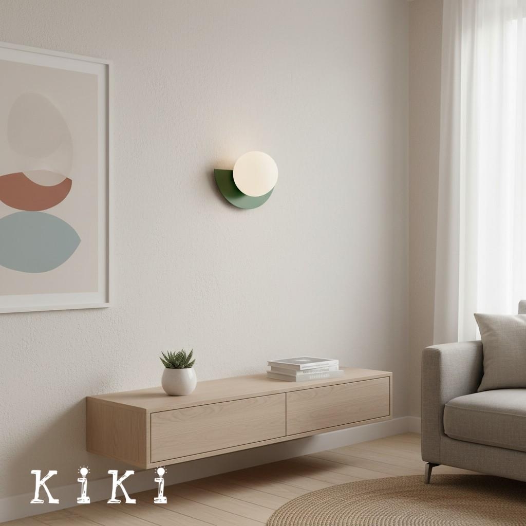 Nordic Candy Glass Orb Wall Lamp - Modern Colorful Sconce for Bedroom and Living Room K167
