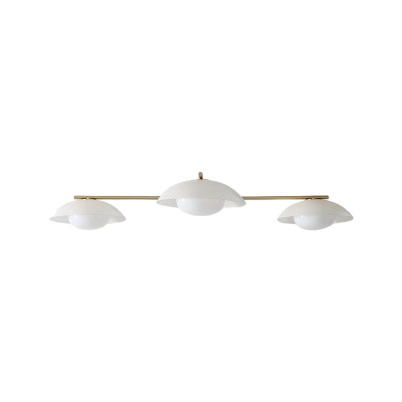 Elorina 3-Light Flush Mount Glass/Metal Ceiling Light - A Stylish Fixture for Modern Spaces K1292