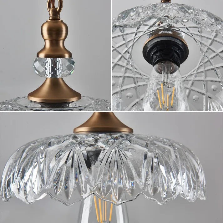 Mid Century Mini Kitchen Island Glass Pendant Light K851