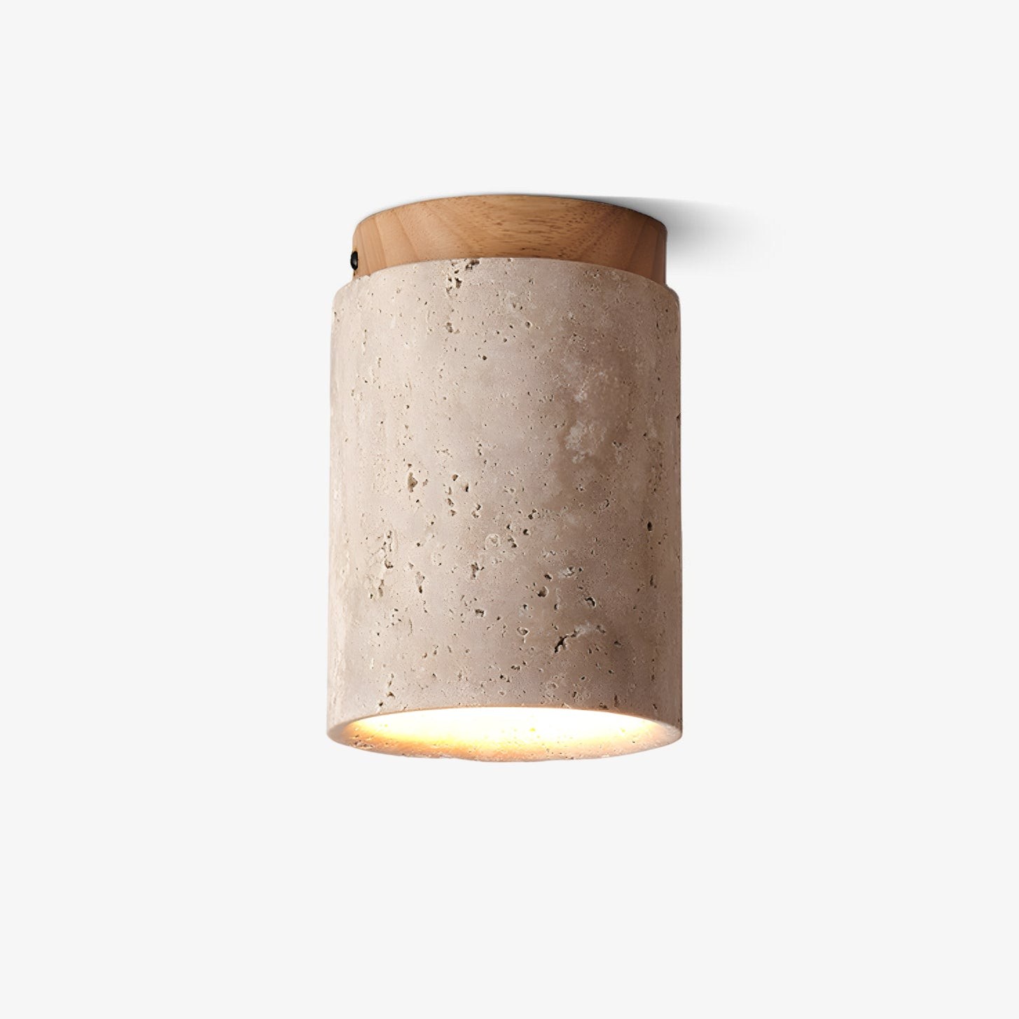 Marble Travertine Column Ceiling Lamp K688