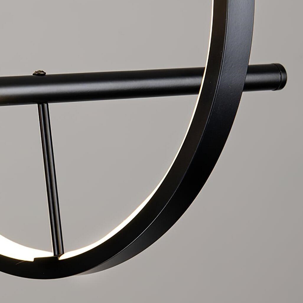 Linear Glass Globe Circle Island Pendant Lamp K124