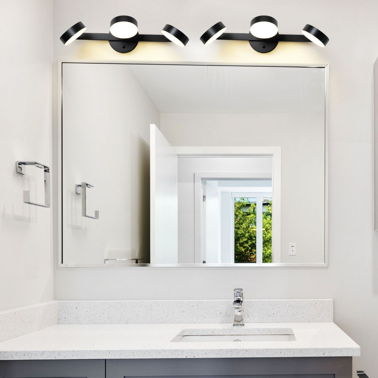 Modern Adjustable Multi Round Heads Bathroom Vanity Wall Light K117