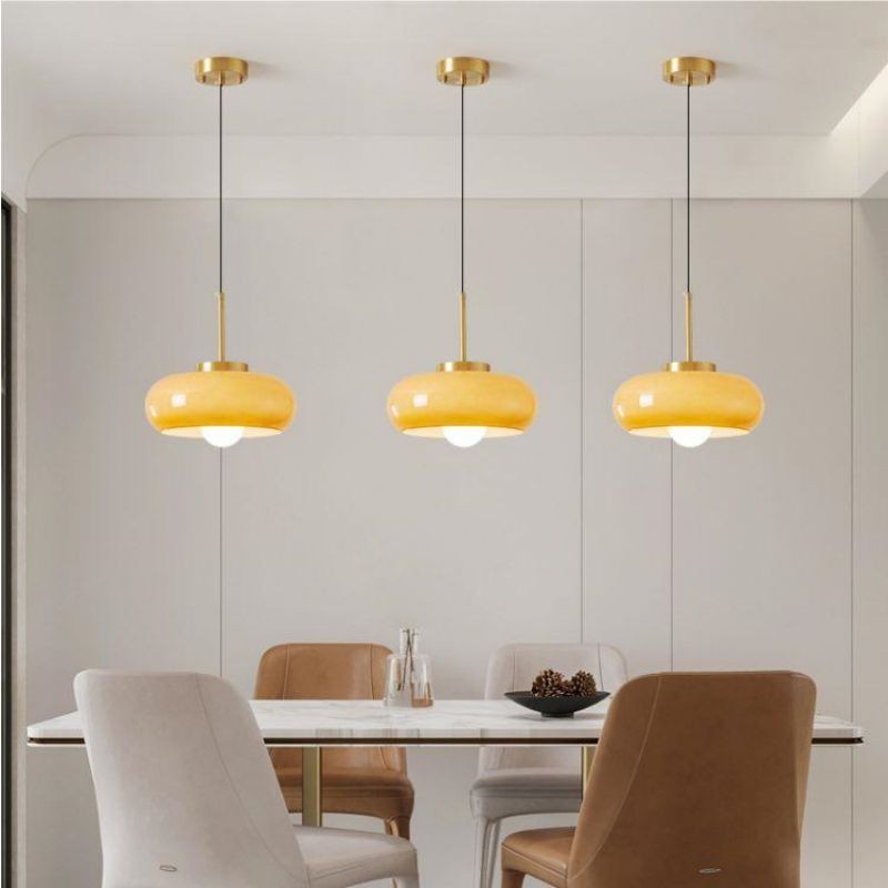 Bauhaus Style Vintage Glass Pendant Light K58