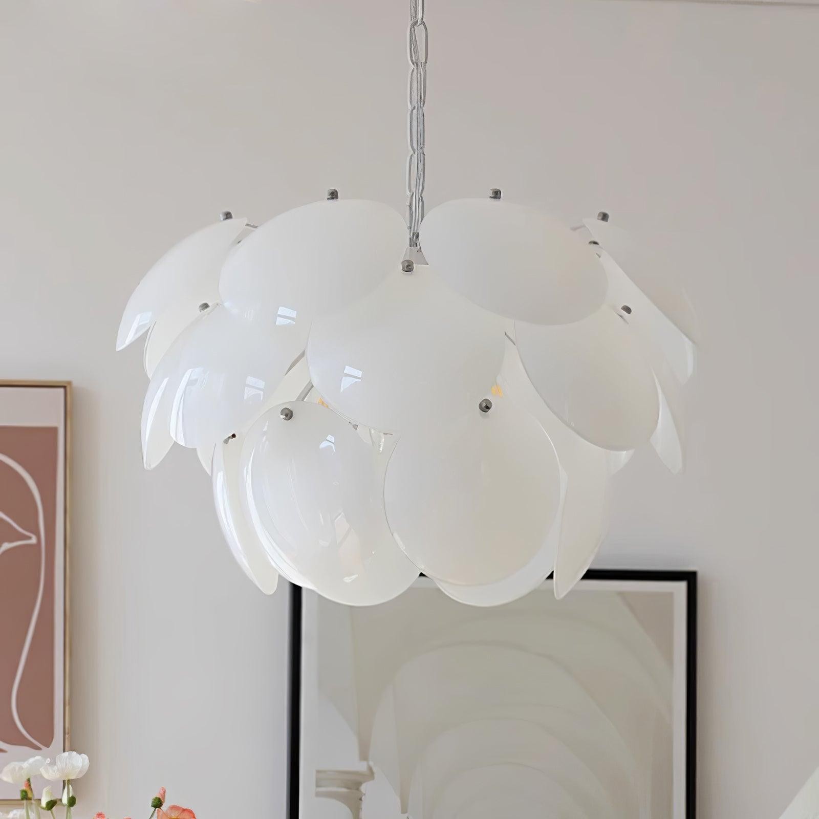 Luxury Fashion Luminous Petal Glass Chandelier K473
