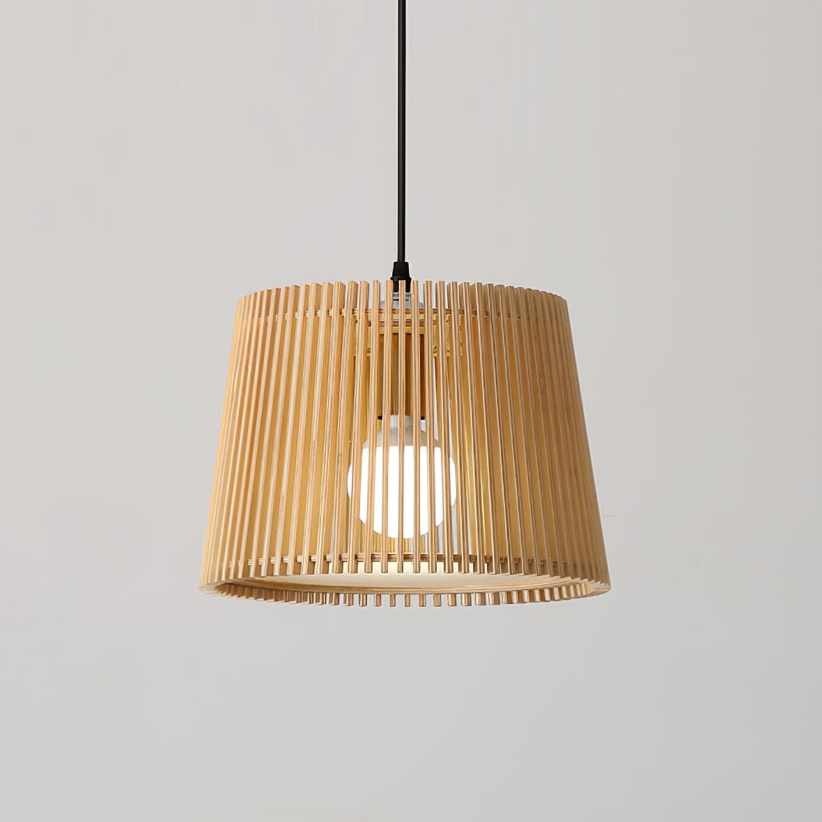 Wooden Log Color Cage Pendant Light K654
