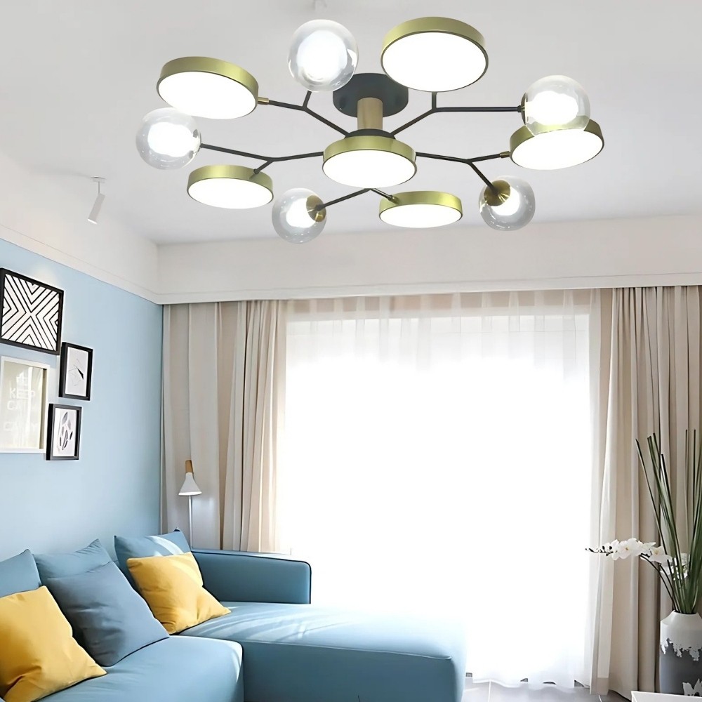 Nordic Multi Heads Branch Ceiling Light For Bedroom K936