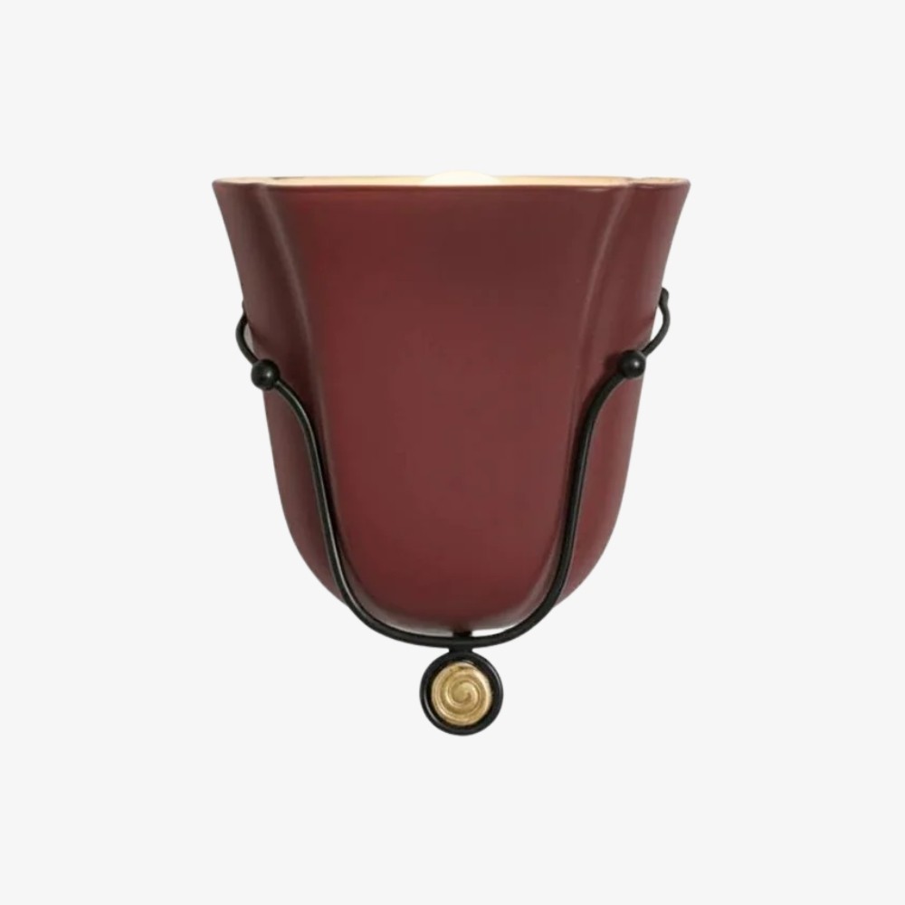 Bellina Retro Fluted Glass Wall Sconce - Mid-century Modern Vera Wall Lamp for Hallway K891