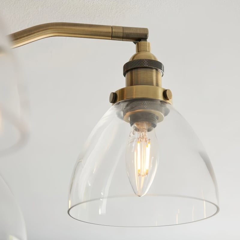 Novera Vintage-Inspired Semi-Flush Ceiling Fixture with Curved Arms for Living Spaces K2011