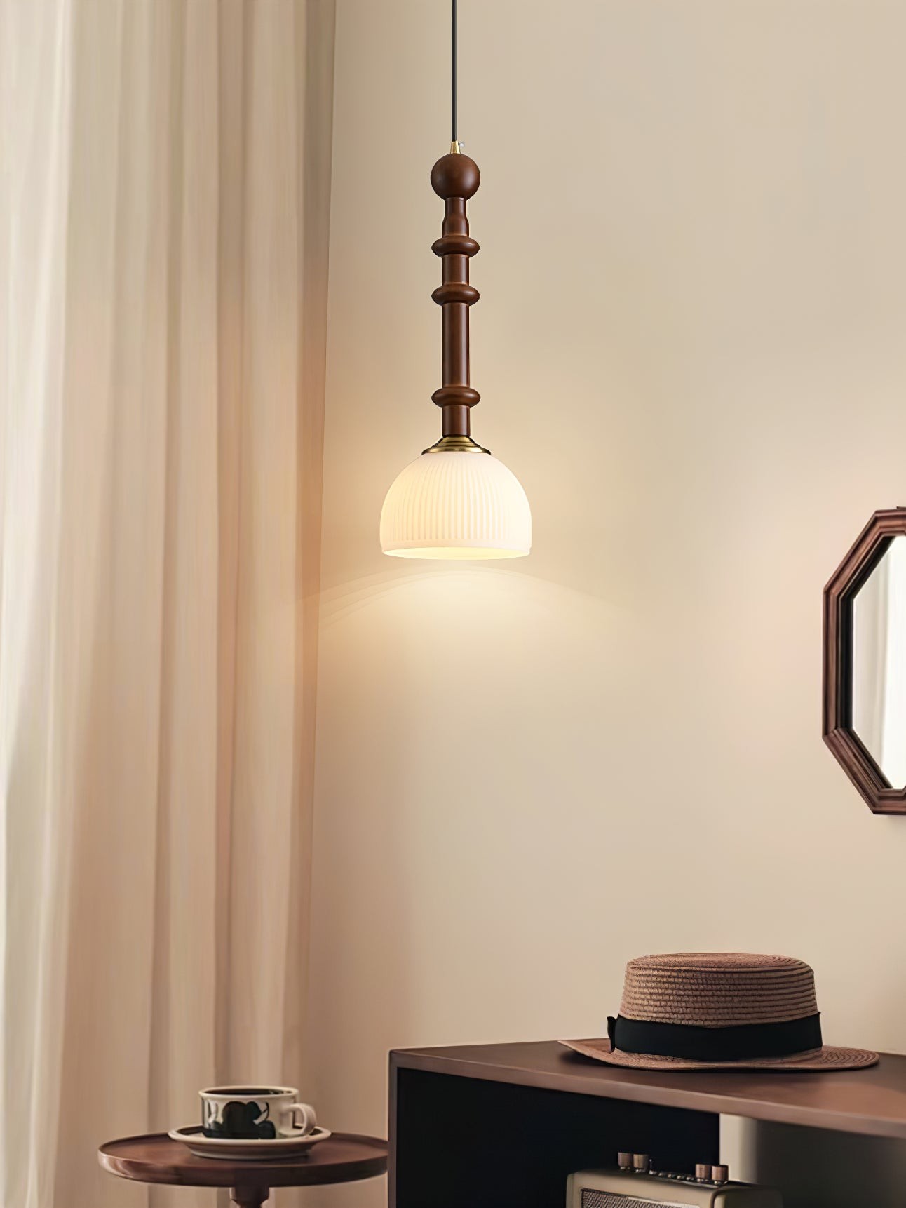 Retro Solid Wood Series Pendant Lamp K637