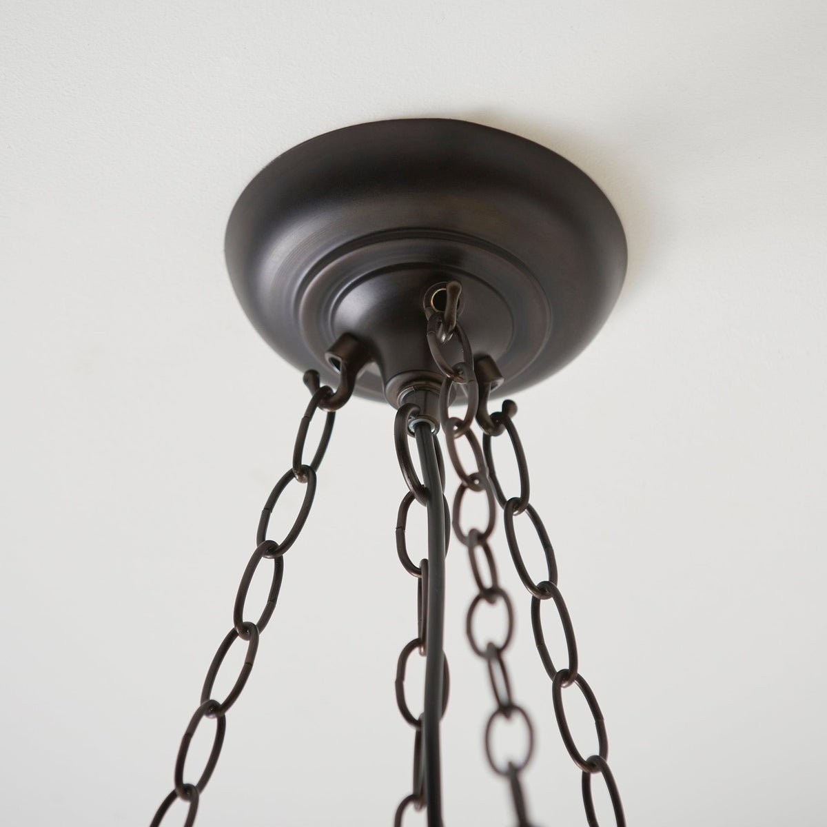 TF Astoria Decorative Stained Glass Semi Flush Light - Art Deco Ceiling Fixture K2003