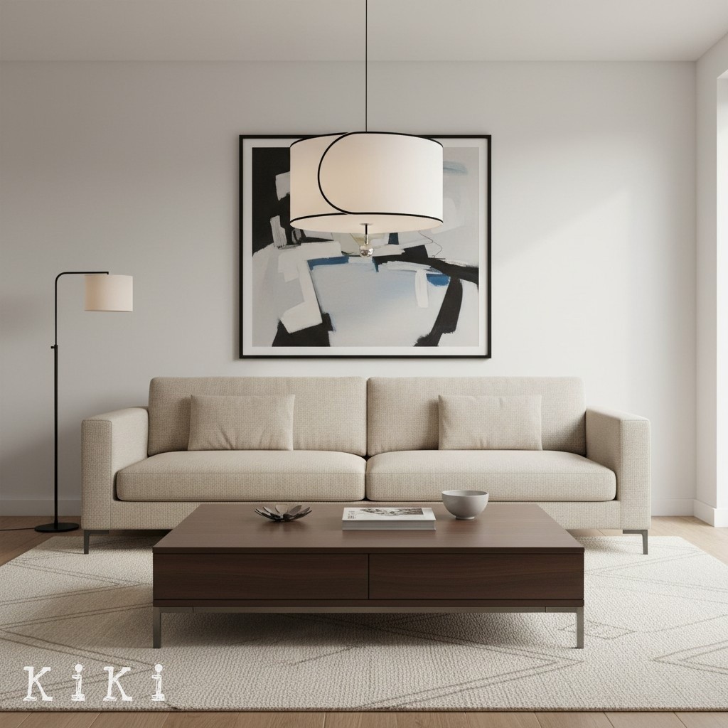 Roven Layered Drum Pendant Light - Modern Transitional Lighting for Dining Room K1710