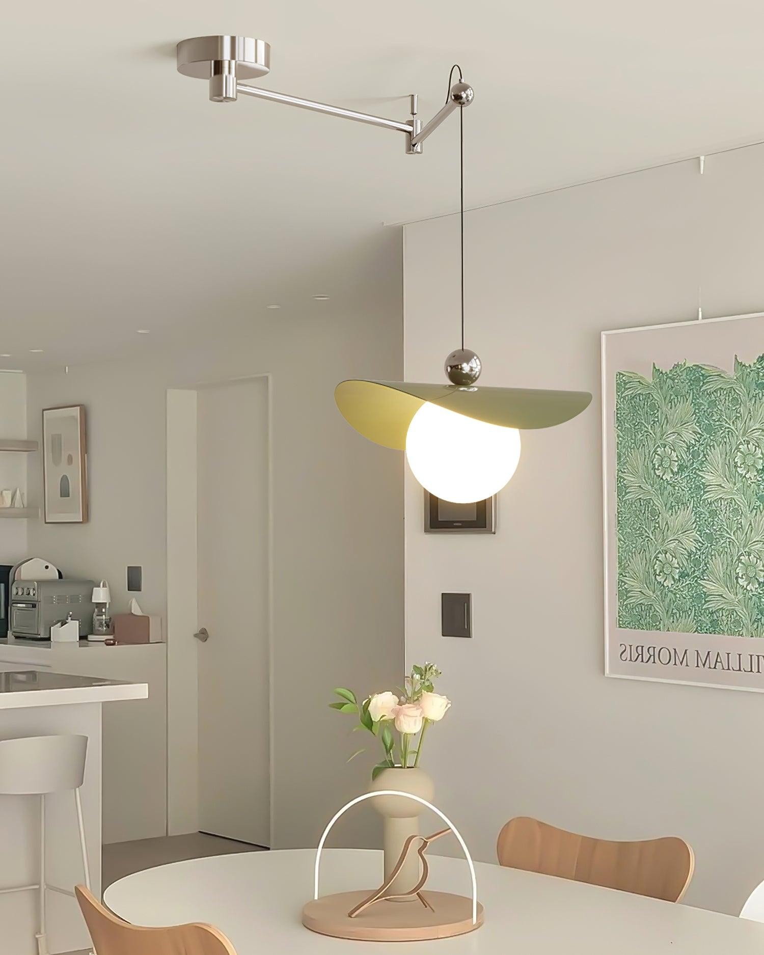 Simple Adjustable Metal Swing Arm Pendant Lamp K826