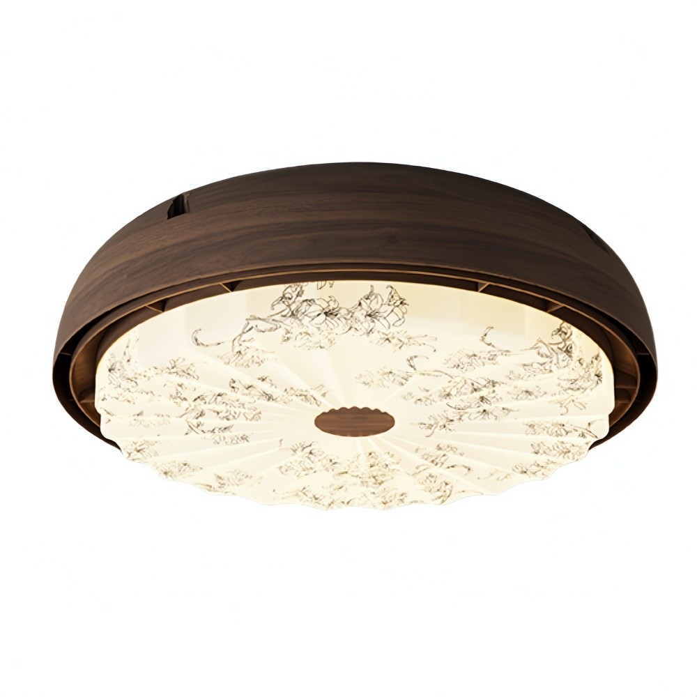 Retro Low Profile Bladeless Led Ceiling Fan Light K1101