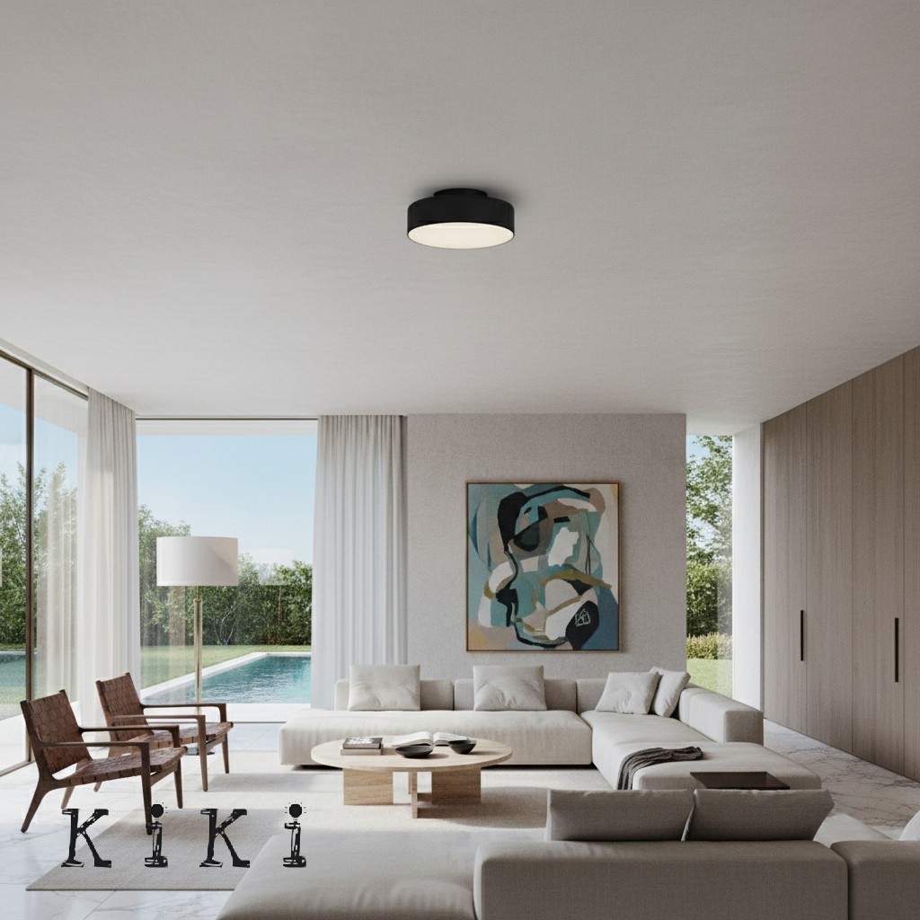 Minimalist Round LED Ceiling Lamp – Contemporary Bobber Design For Home Decor K945