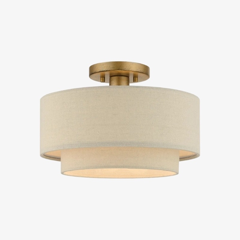Lumeris Elegant Linen Blend Design Ceiling Light with Modern Style for Living Room K2406