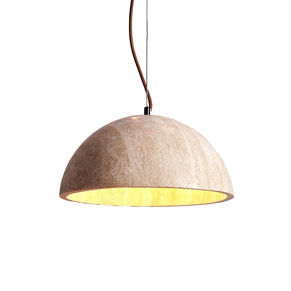 Travertine Creative Hemispherical Pendant Lamp K339
