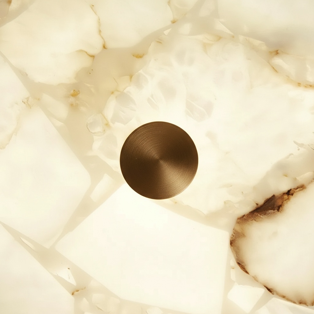 AlbaSphere Modern Round Ultra Thin Ceiling Lamp - Alabaster Contemporary Home Lighting K2319