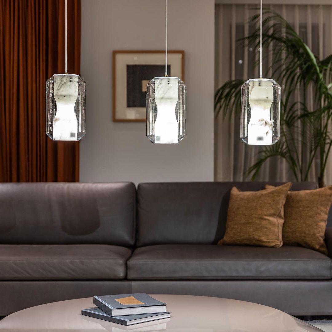 Glass Alabaster Pendant Lamp D444