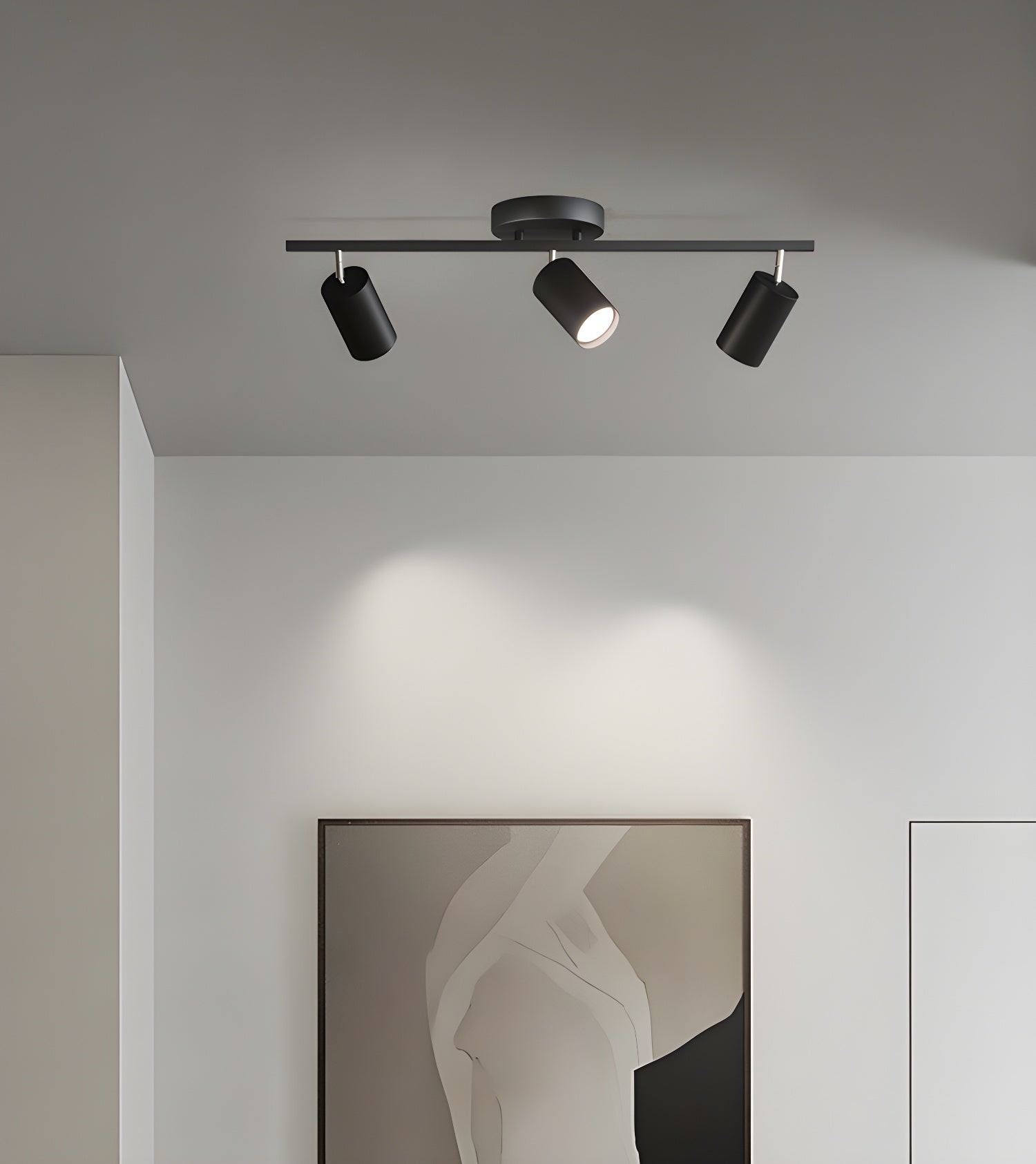 Row Of Multi-Head Metal Ceiling Lights K373