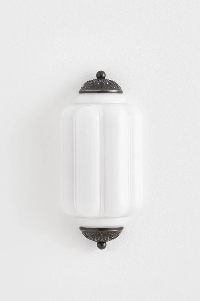 Eloise Long Pumpkin Retro Glass Recessed Wall Lamp K865