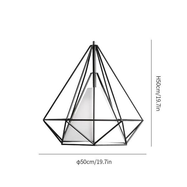 Diamond Cage Metal Pendant