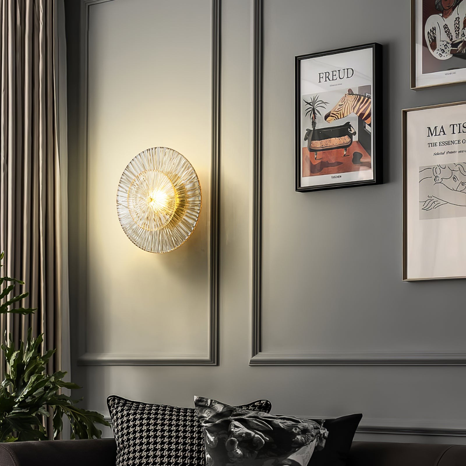 Modern Creative Round Crystal Wall Lamp K648