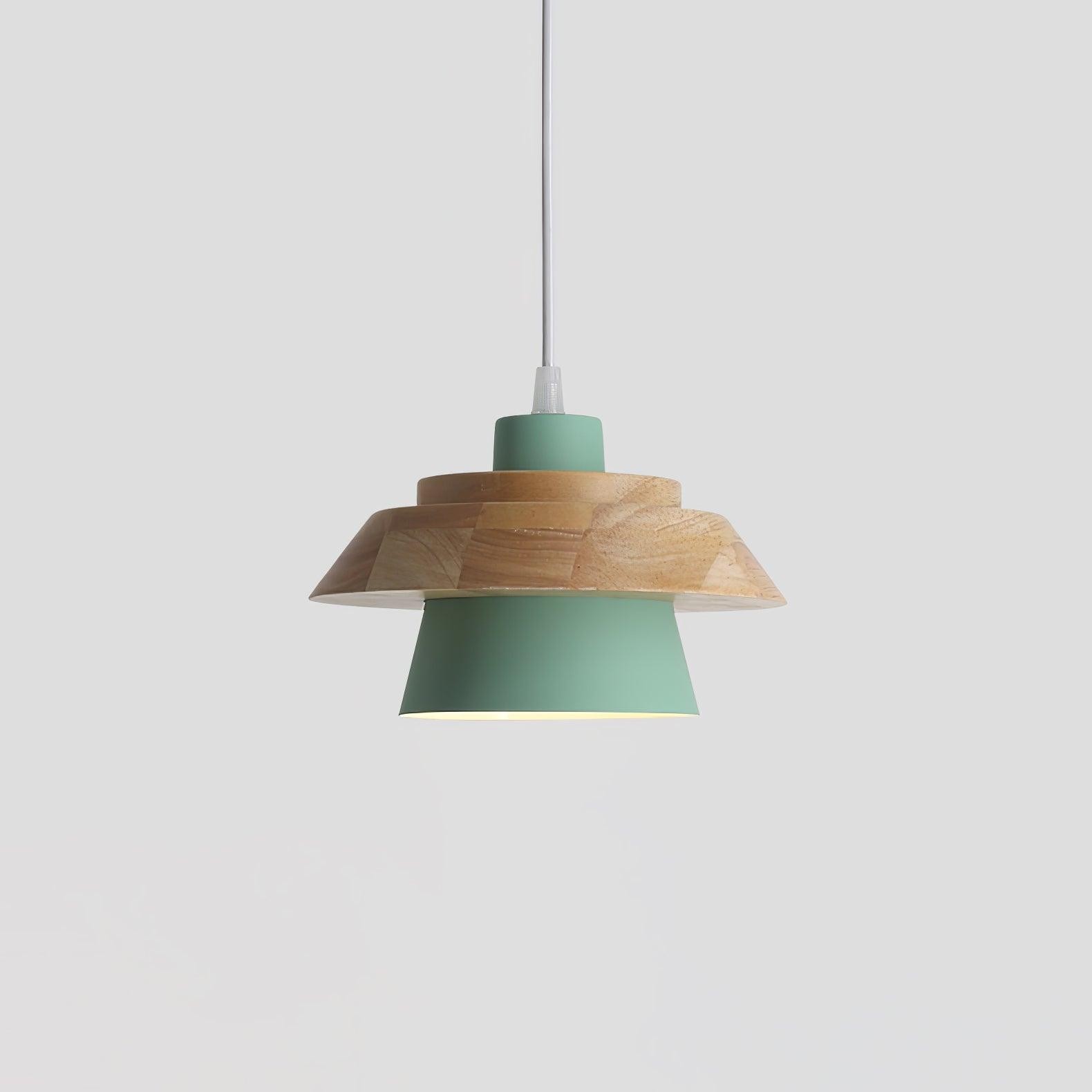 Stone Wood Pendant Lamp K677