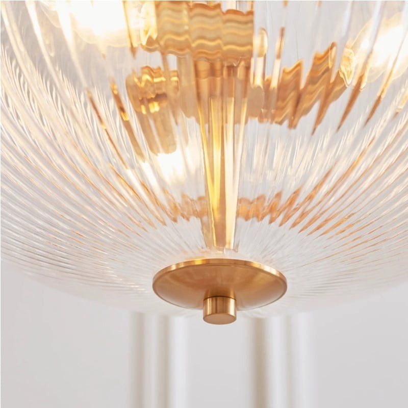 Luntra Contemporary Multi-Light Pendant with Textured Glass K1920