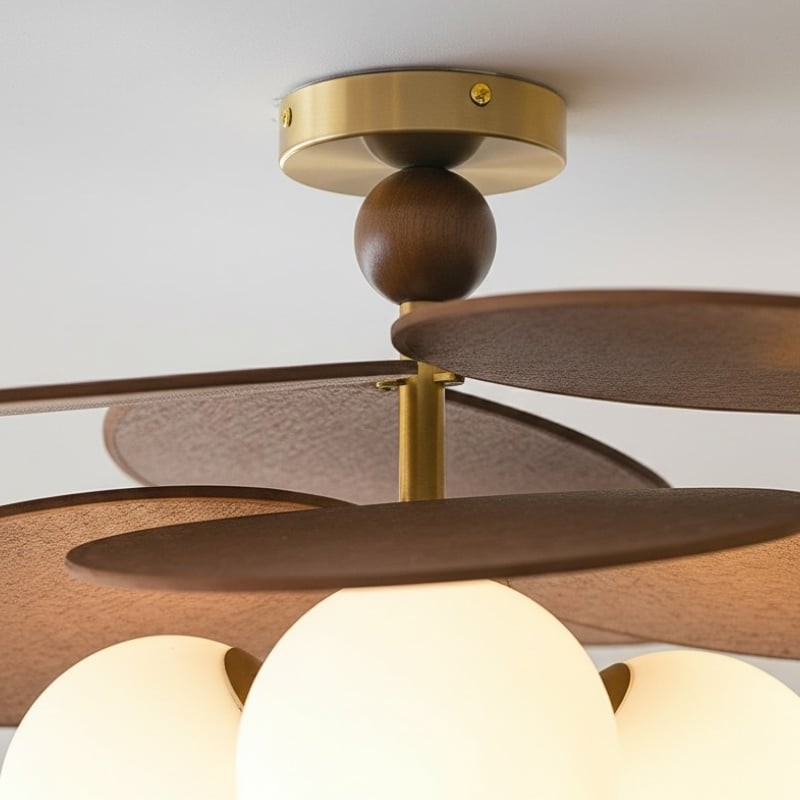 Orrise Overlapping Blades Design Ceiling Light - Modern Style Lighting for Living Room and Bedroom K2096
