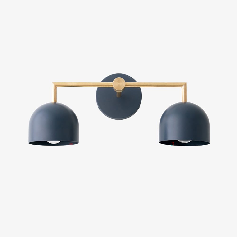 Metio Dome Farmhouse Vanity Wall Lamp - Colorful Dome Wall Sconce for Dressing Room K1596